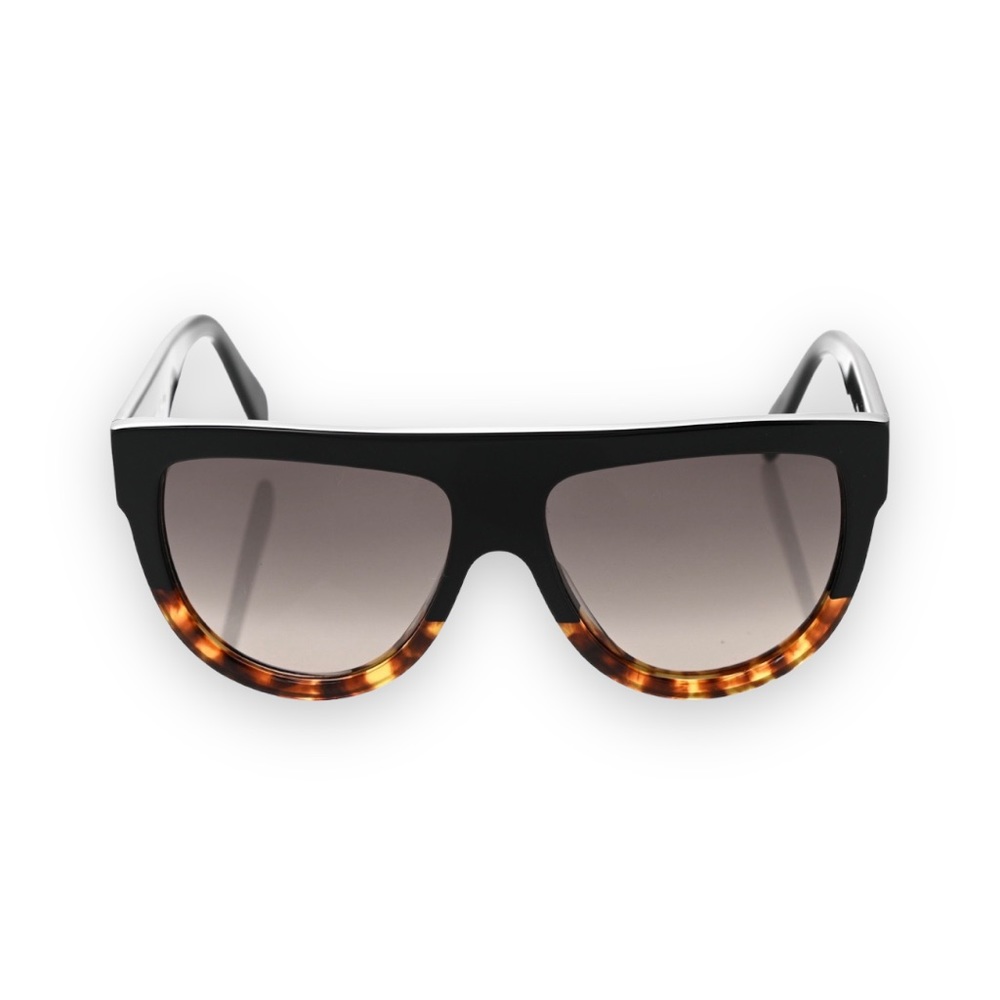 Celine Shadow Sunglasses CL 4001 IN Black Havana
